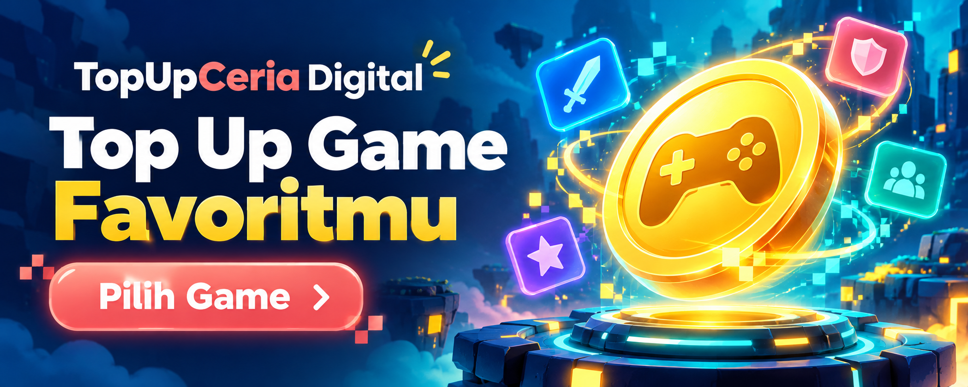 TopUpCeria Digital: Top Up Game Mudah dan Praktis